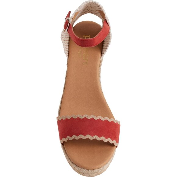 NEW PASEART ESPADRILLES Made in Spain Wedge Open-Toe Sandals - Suede 362sn - Picture 2 of 5